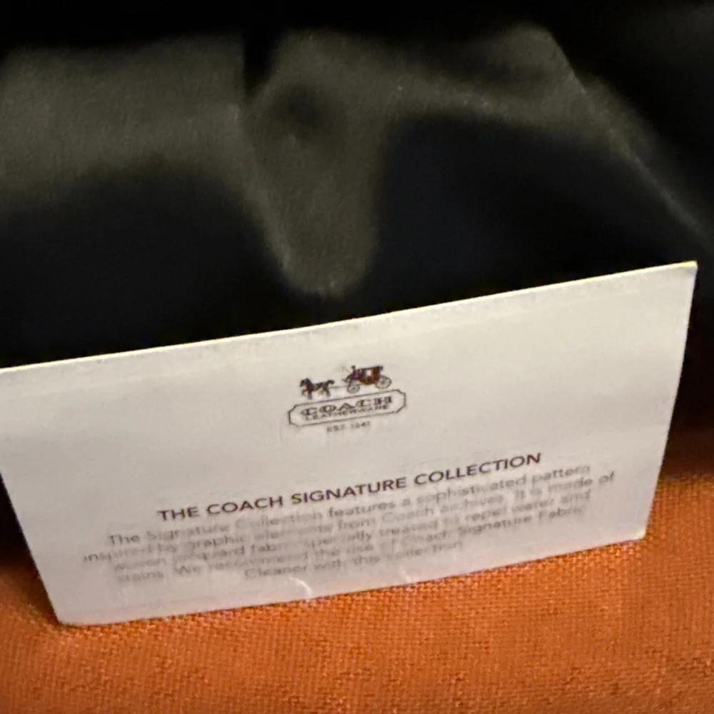 Coach Black Satin Amanda Large Wristlet Clutch Bag